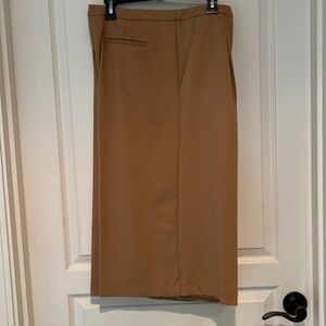 Carmel colored culottes. Great stretch. Very comfortable and cute.